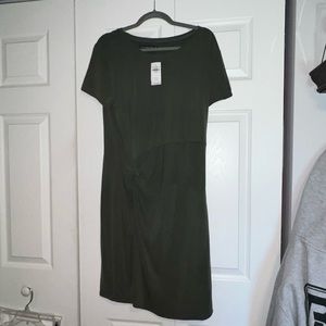 Abercrombie & Fitch - Suede Green Dress